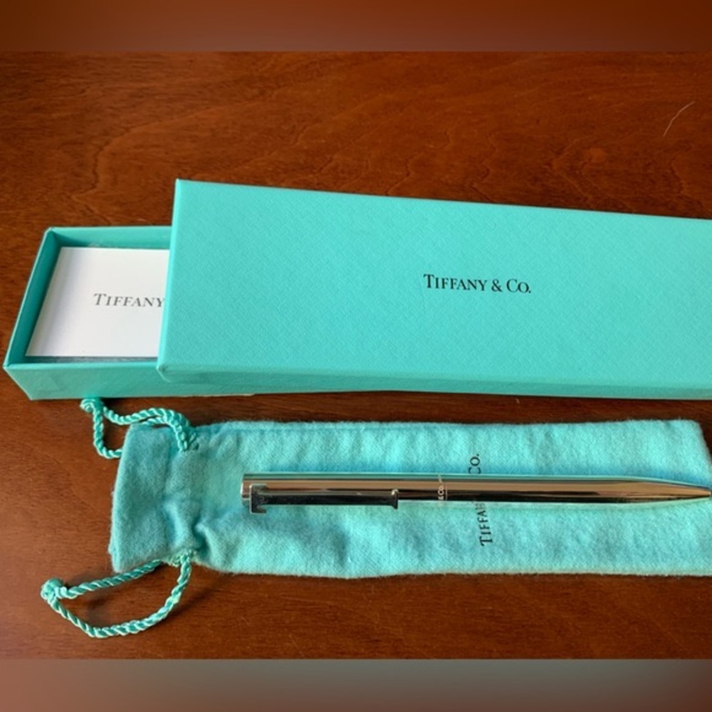 Tiffany & Co Sterling Silver Executive T-Clip Ballpoint Pen